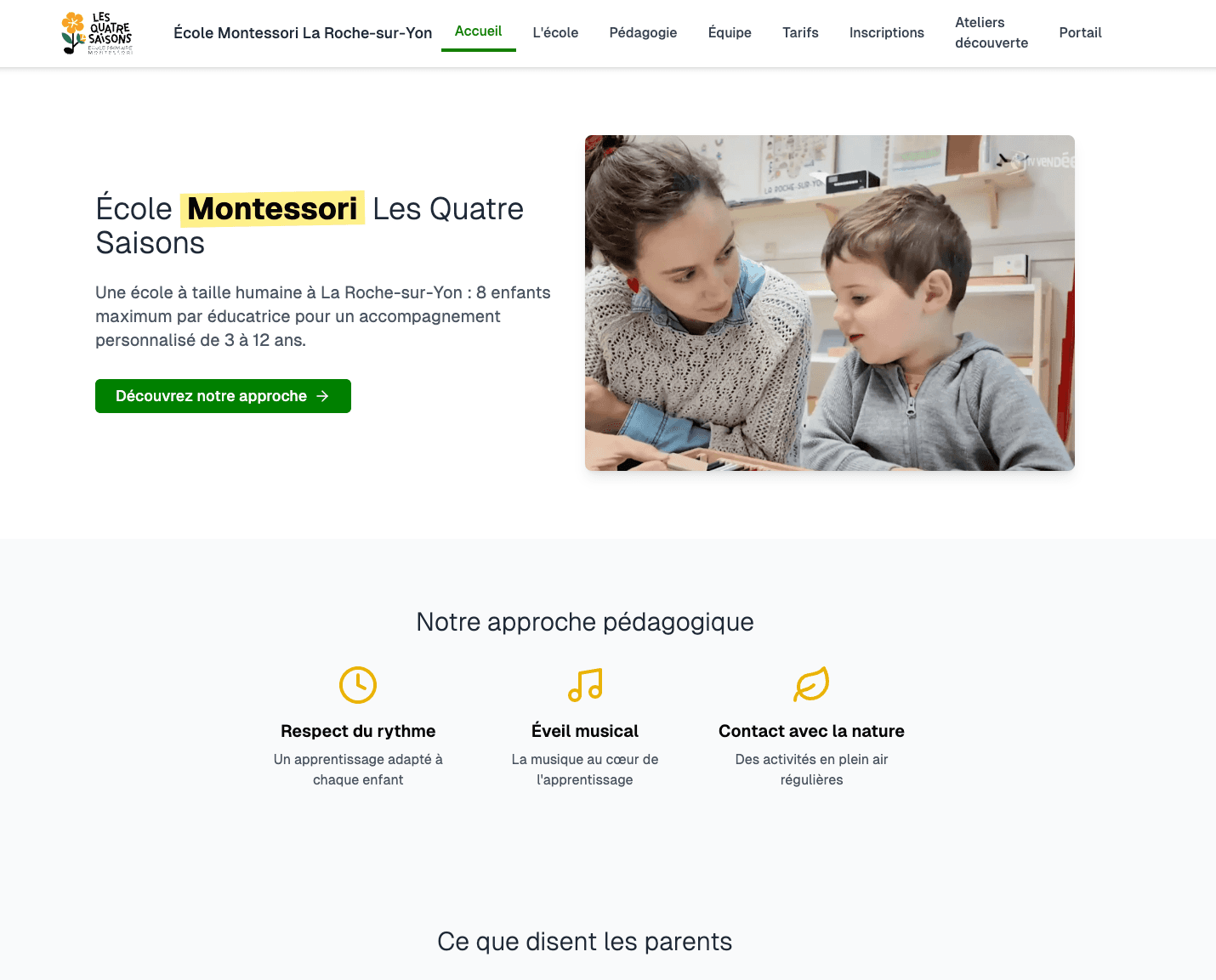 École les Quatre Saisons Montessori